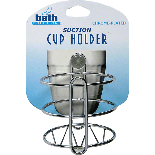 Bath Solutions Suction Cup Holder, Chrome-Plated