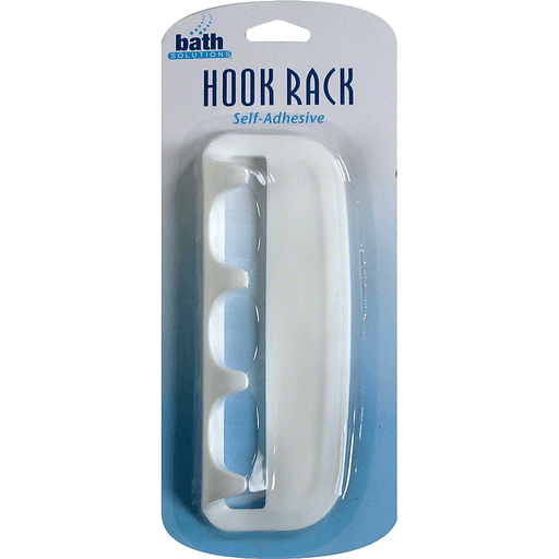 Bath Solutions Hook Rack, Self-Adhesive