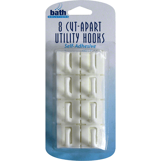 Bath Solutions Cut-Apart Utility Hooks, Self-Adhesive