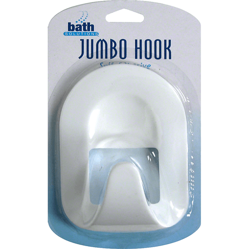 Bath Solutions Jumbo Hook, Self-Adhesive