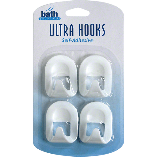 Bath Solutions Ultra Hooks, Self-Adhesive