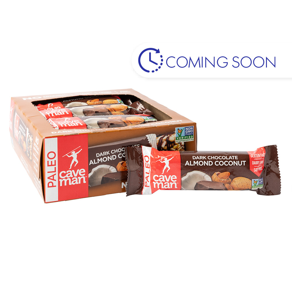 Caveman Nutrition Bar, Dark Chocolate, Coconut Almond 1.41 Oz