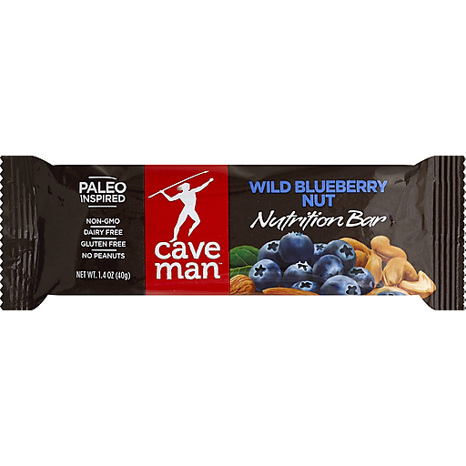Caveman Bar, Wild Blueberry Nut (15x1.4 OZ)