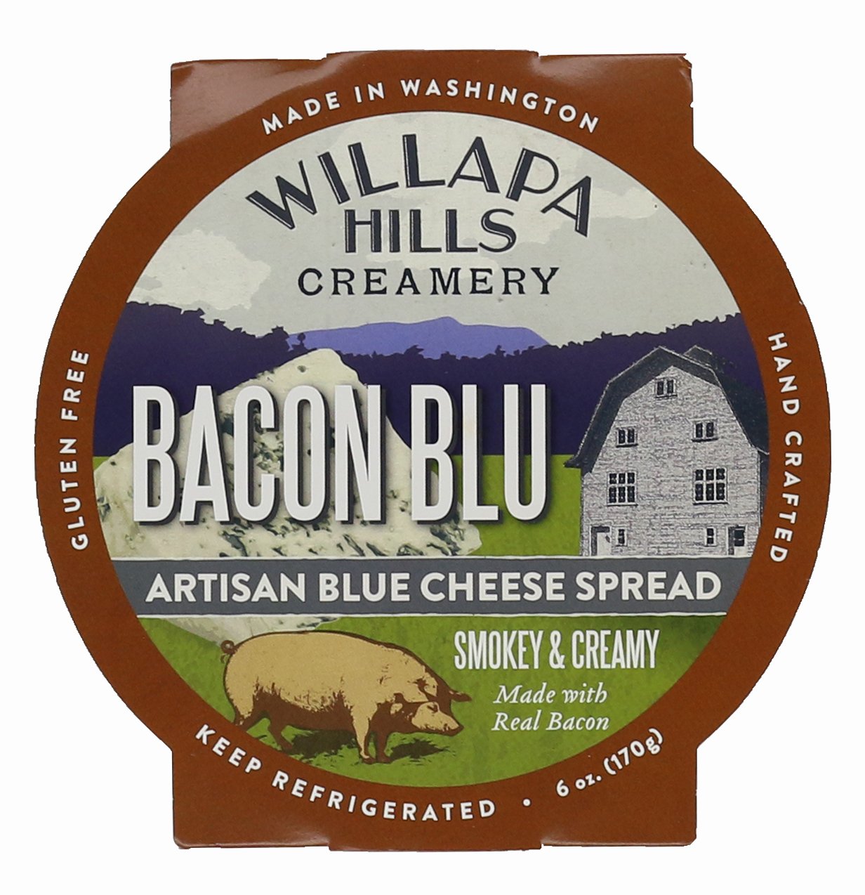 Willapa Hills Cheese Llc Bacon Blu Artisan Blue Spread