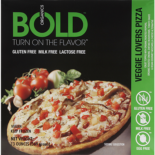 BOLD Organics Gluten Free Pizza Veggie Lovers