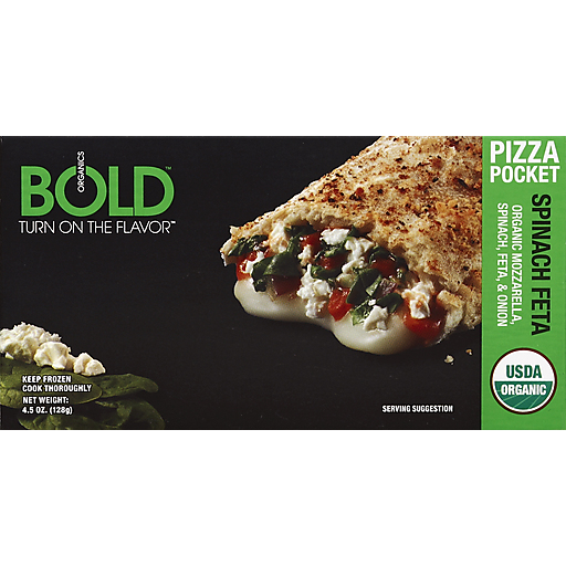 Bold Organics Spinach Feta Pizza Pocket