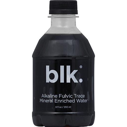 blk Water, Mineral Enriched, Alkaline Fulvic Trace 8 Oz