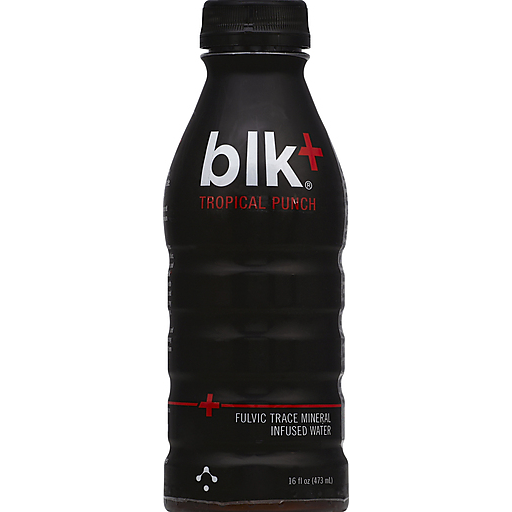 Blk Water, Fulvic Trace Mineral Infused, Tropical Punch 16 Oz
