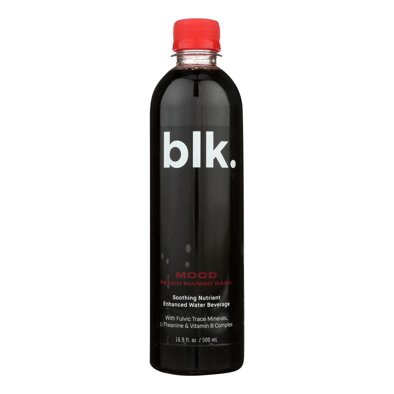 blk Beverage, Peach Mango Basil, Mood 16.9 Oz