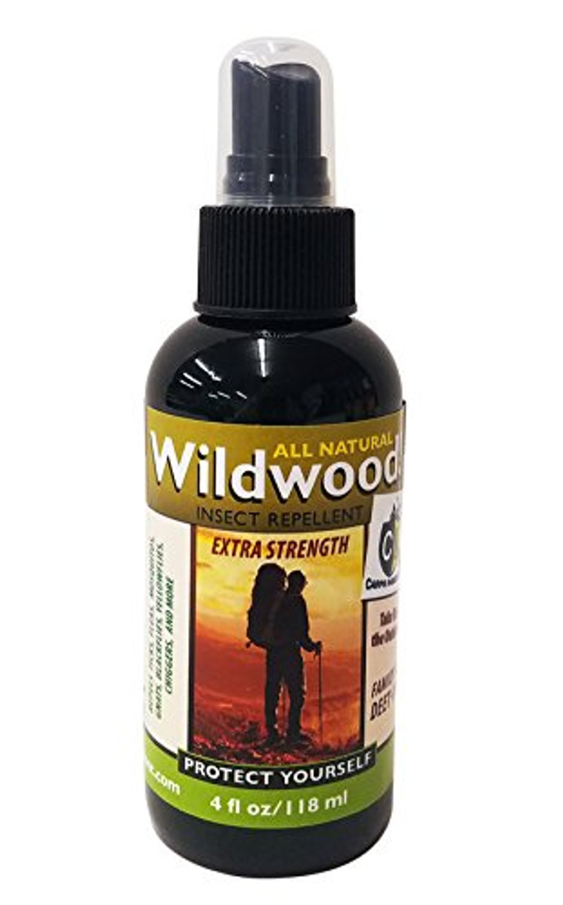 Wildwood All Natural Mosquito & Insect Repellent - Long Lasting DEET FREE Bug Spray, Made In The USA With Natural Essential Oils, Safe For Children, Adults & Guaranteed To Work 100% - 4oz