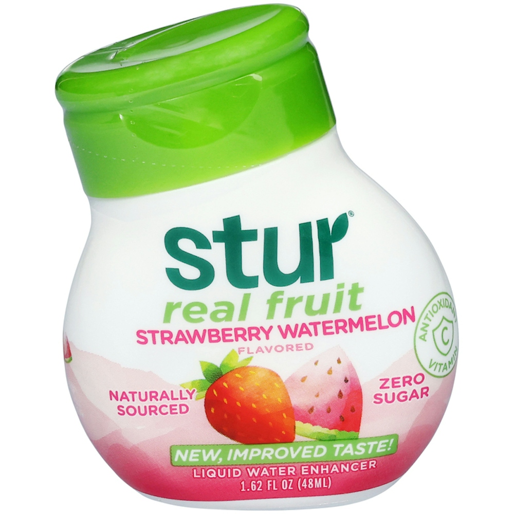 Stur Liquid Water Enhancer, Antioxidant, Strawberry Watermelon Flavored, Real Fruit 1.62 Fl Oz