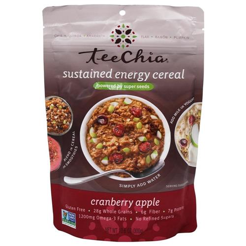 Teeccino Teechia - Sustained Energy Cereal Cranberry Apple - 10 Oz
