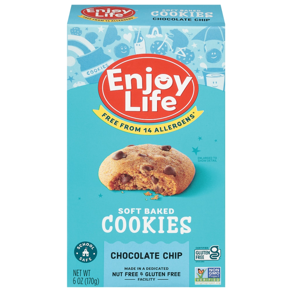 Enjoy Life Foods Gluten Free, Allergy Friendly Chocolate Chip Soft Baked Cookies - 6oz