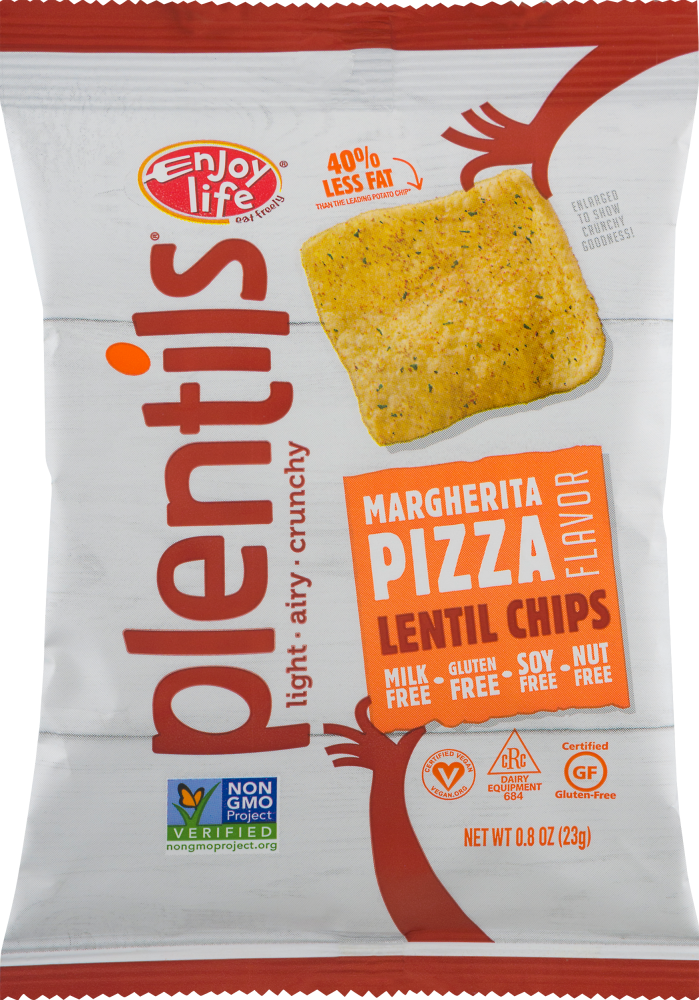 Enjoy Life Lentil Chips, Margherita Pizza