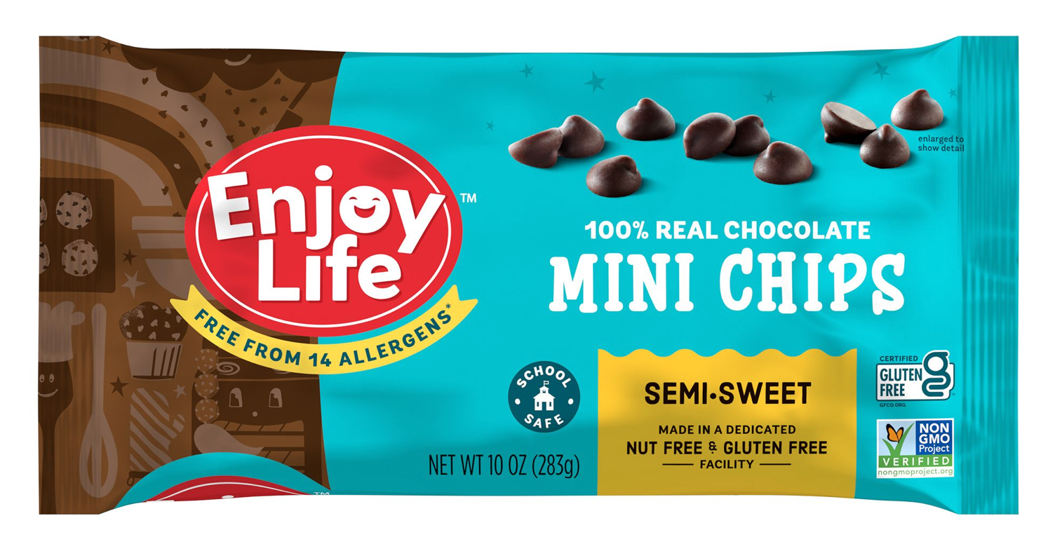 Enjoy Life Mini Chips, Dairy Free, Semi Sweet, 100% Real Chocolate 10 Oz