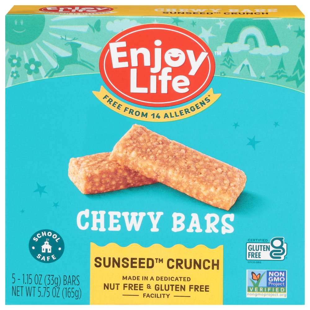Enjoy Life Chewy Bars, Sunseed Crunch, Soft Baked