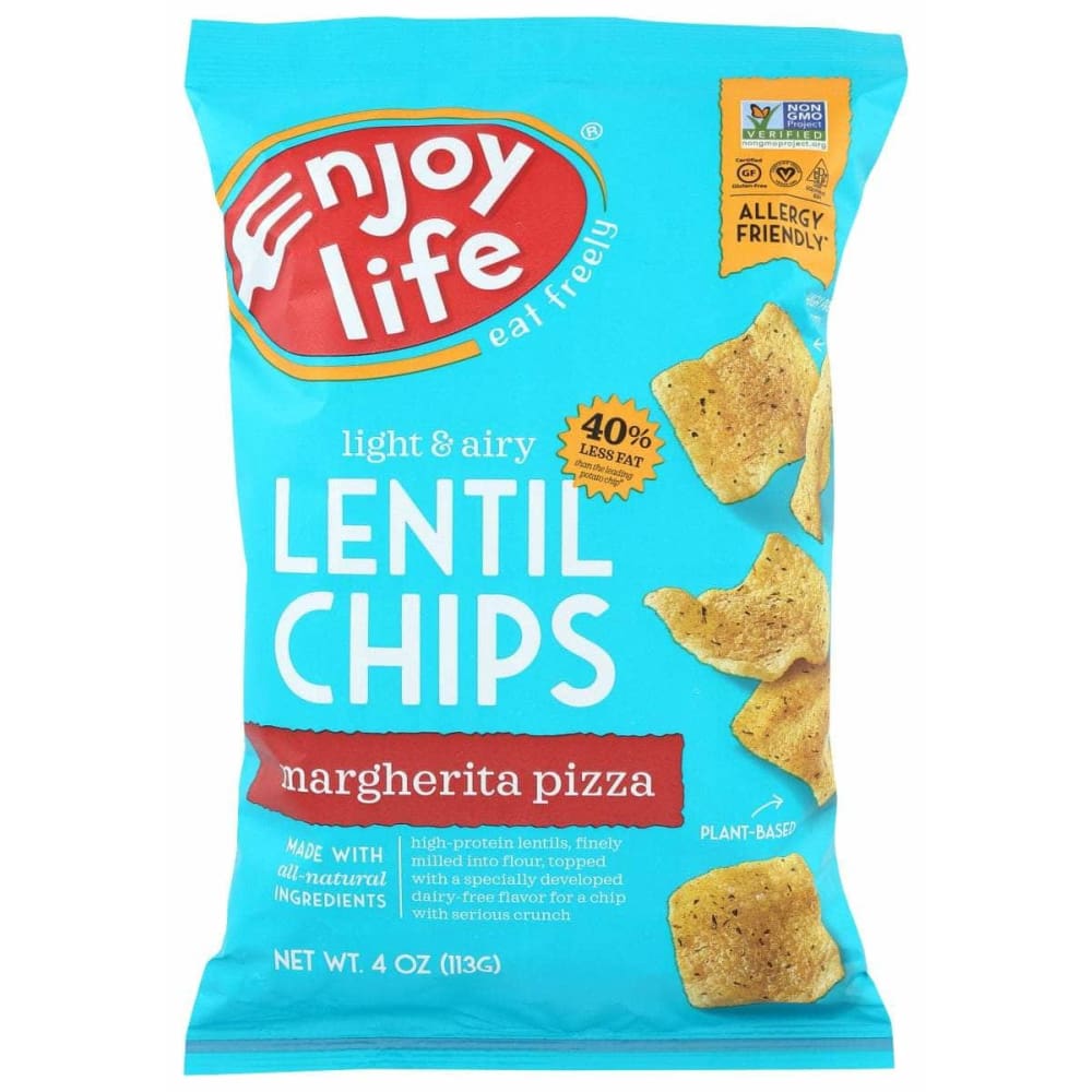 Enjoy Life Lentil Chips Gluten Free Margherita Pizza -- 4 Oz