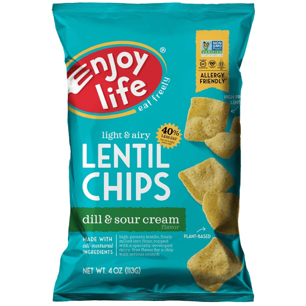 Enjoy Life Dill And Sour Cream Lentil Chips, 4 Oz