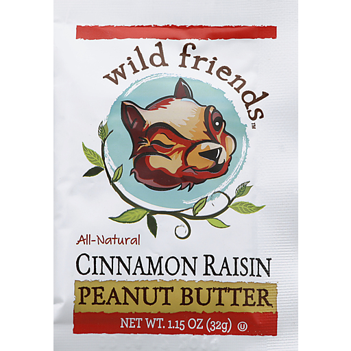 Wild Friends Peanut Butter, Cinnamon Raisin 1.15 Oz
