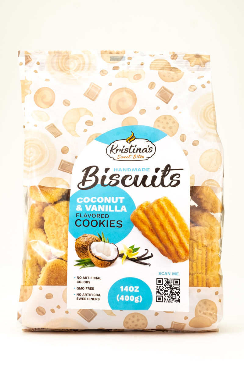 Kristina's Sweet Bites Vanilla & Coconut Biscuits