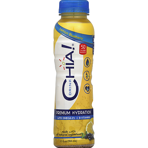 Chia Whole Omega-3 Superfood Drink Lemon Blueberry - 12 Oz