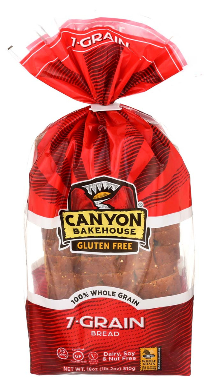 Canyon Bakehouse Gluten Free 100% Whole Grain 7-Grain Bread 18 Oz. Bag