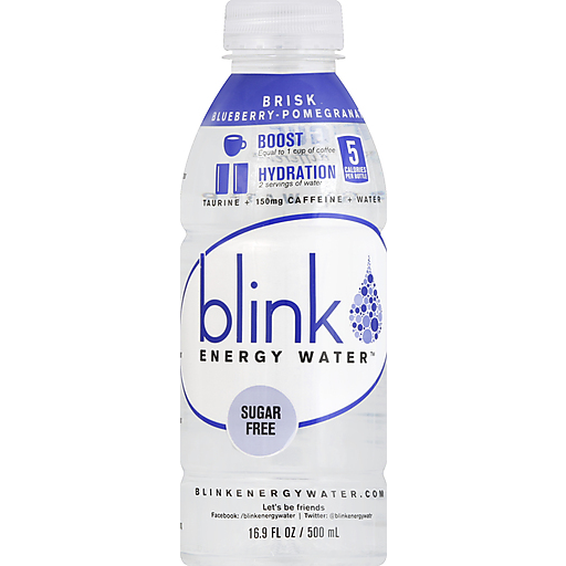 Blink Energy Water Sugar Free, Brisk Blueberry Pomegranate 16.9 Oz