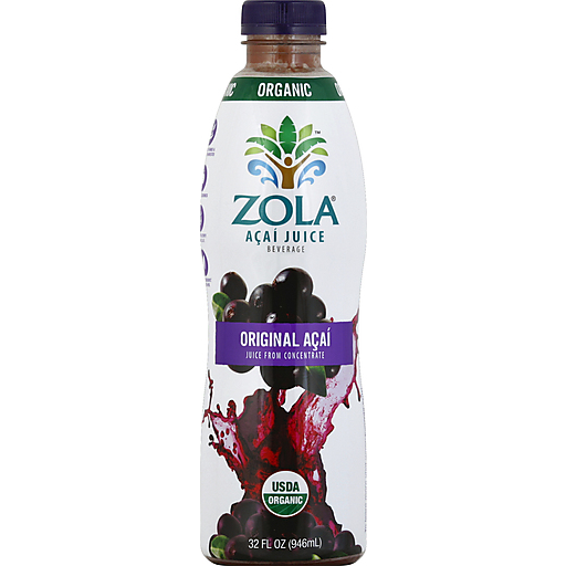 Zola Organic Acai Juice - Original 32.00 Oz