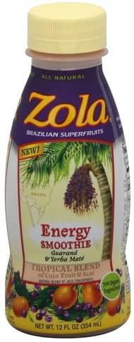 Zola Tropical Blend Energy Smoothie - 12 Oz