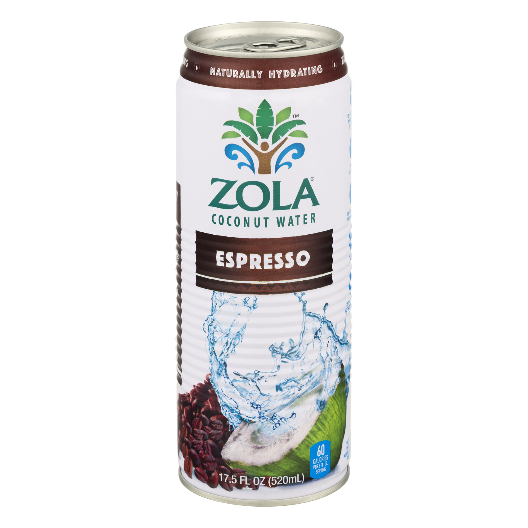Zola Coconut Water, Espresso 17.5 Fl Oz