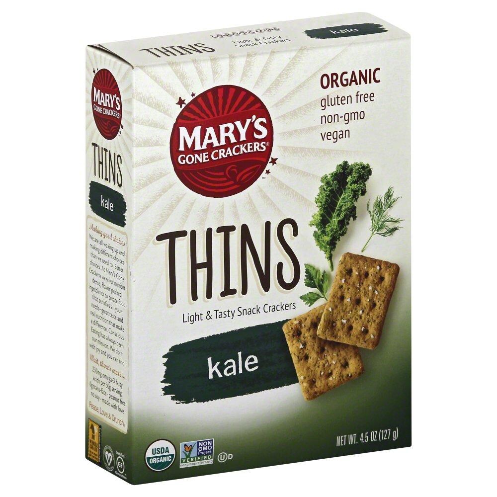Mary's Gone Crackers Thins, Kale