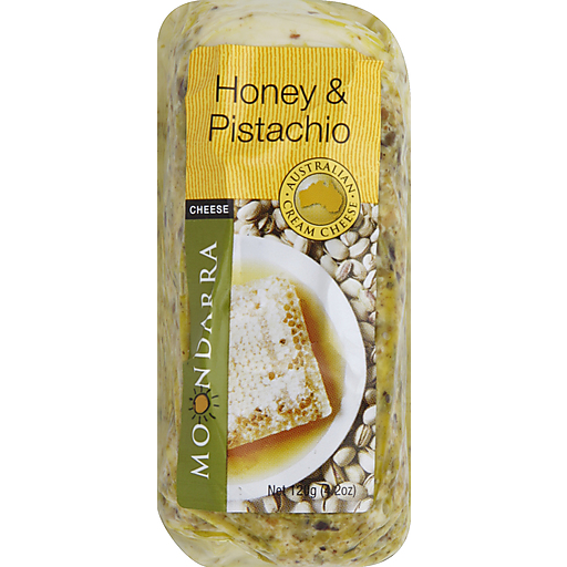 Moondarra Cream Cheese, Australian, Honey & Pistachio 4.2 Oz