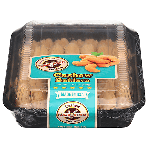 Sajouna Baklava, Cashew 16 Oz