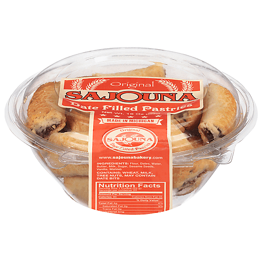 Sajouna Date Filled Pastries, Original 16 Oz