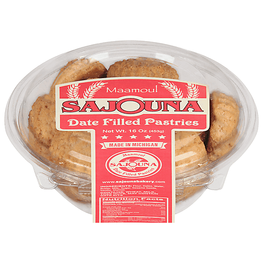 Sajouna Date Filled Pastries, Maamoul 16 Oz