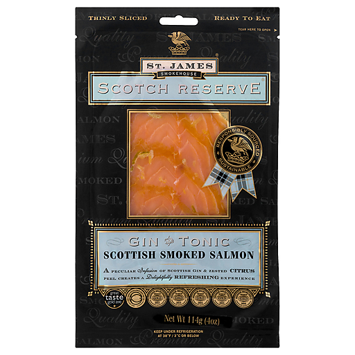 St James Scotch Reserve Oak Smoked Salmon Gin Tonic