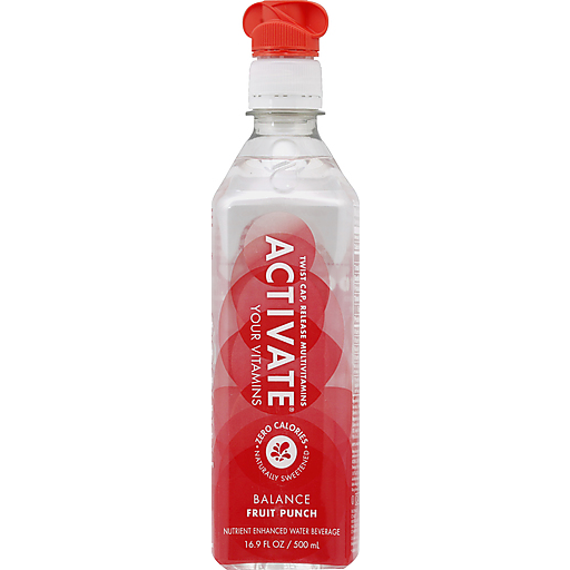 Activate Water Beverage, Nutrient Enhanced, Balance, Fruit Punch
