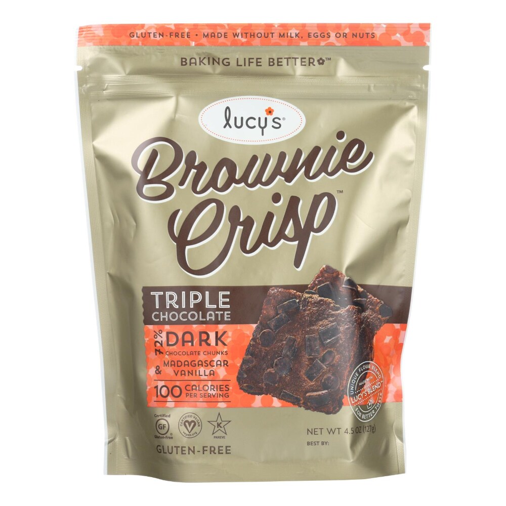 Lucy's Brownie Crisp, Triple Chocolate 4.5 Oz