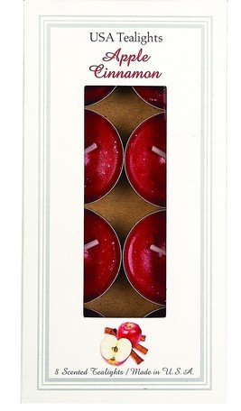 USA Tealight Scented Candles Apple Cinnamon Case Pack 24