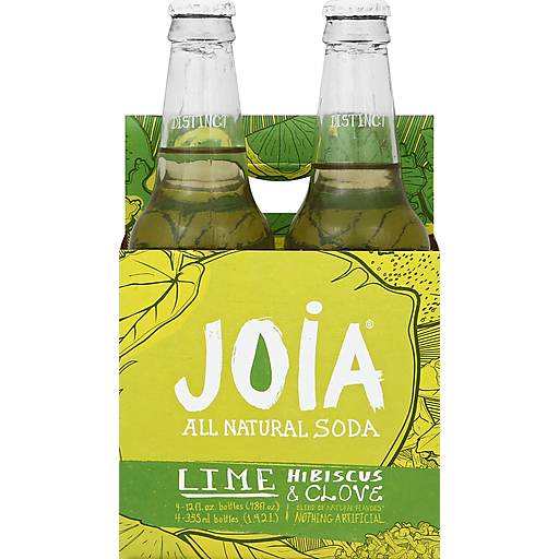 Joia All Natural Soda BG14623 All Natural Soda Lm-Hibis-Clove Soda - 6x4Pac