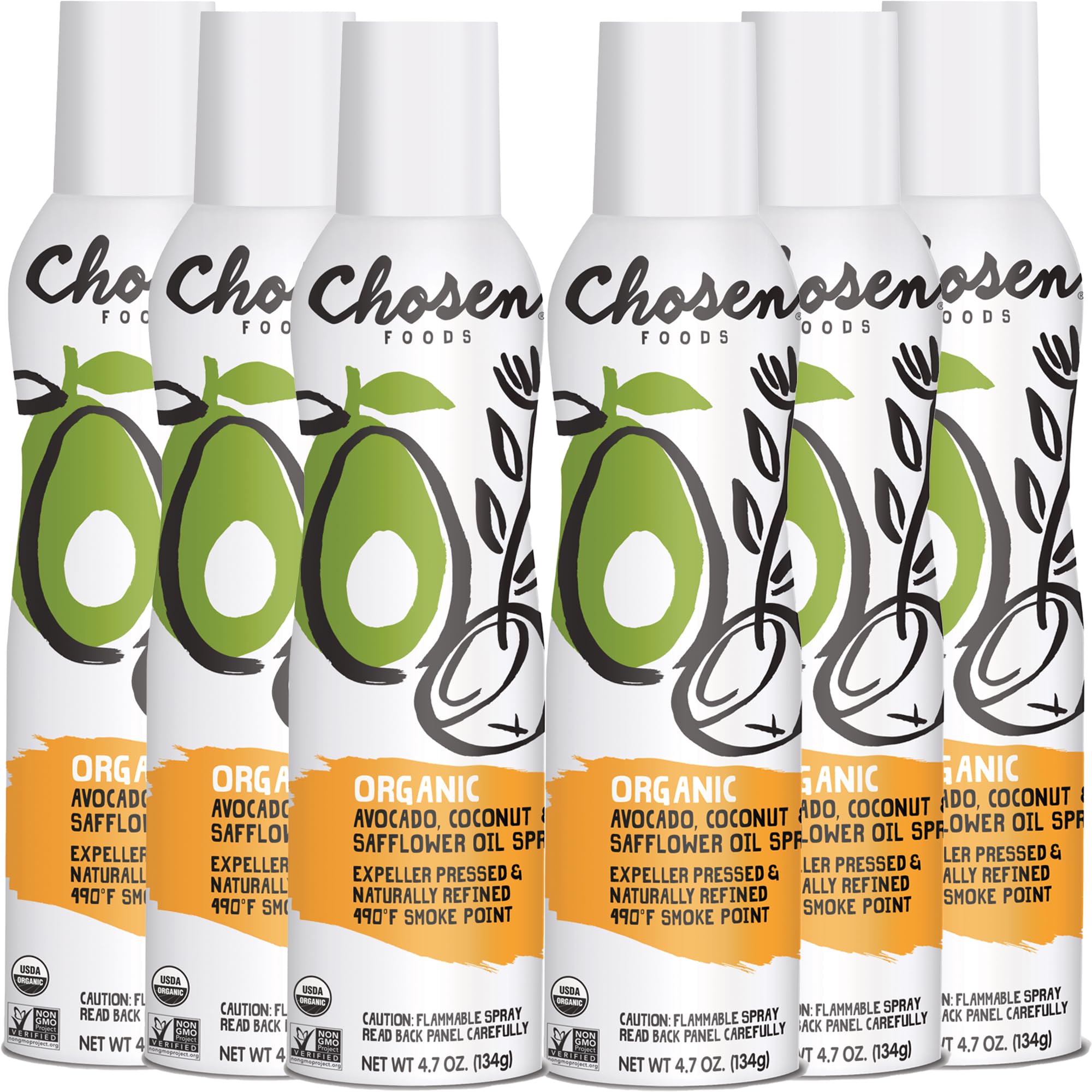 Chosen Foods Avocado, Coconut & Safflower Oil Spray, Organic
