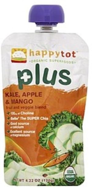 Happy Tot Plus Fruit And Veggie Blend, Kale, Apple & Mango