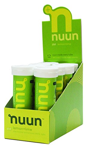 Nuun Electrolyte Enhanced Drink Tabs Lemon E Lime - 8 Tubos