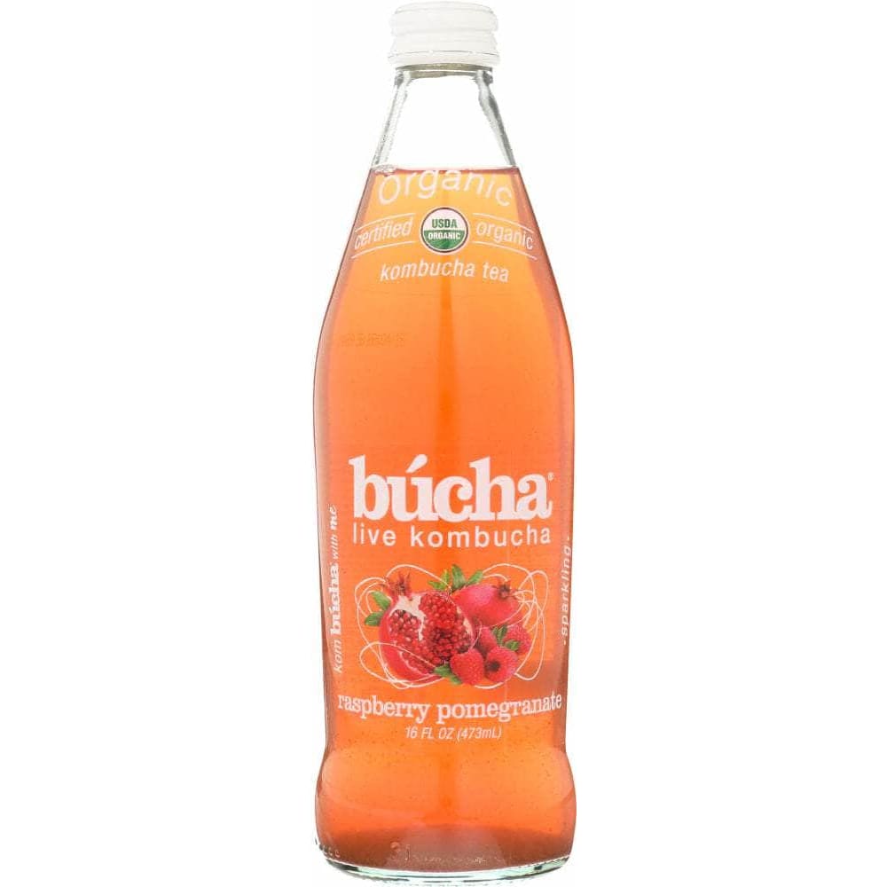 Bucha Organic Live Kombucha Tea, Raspberry Pomegranate