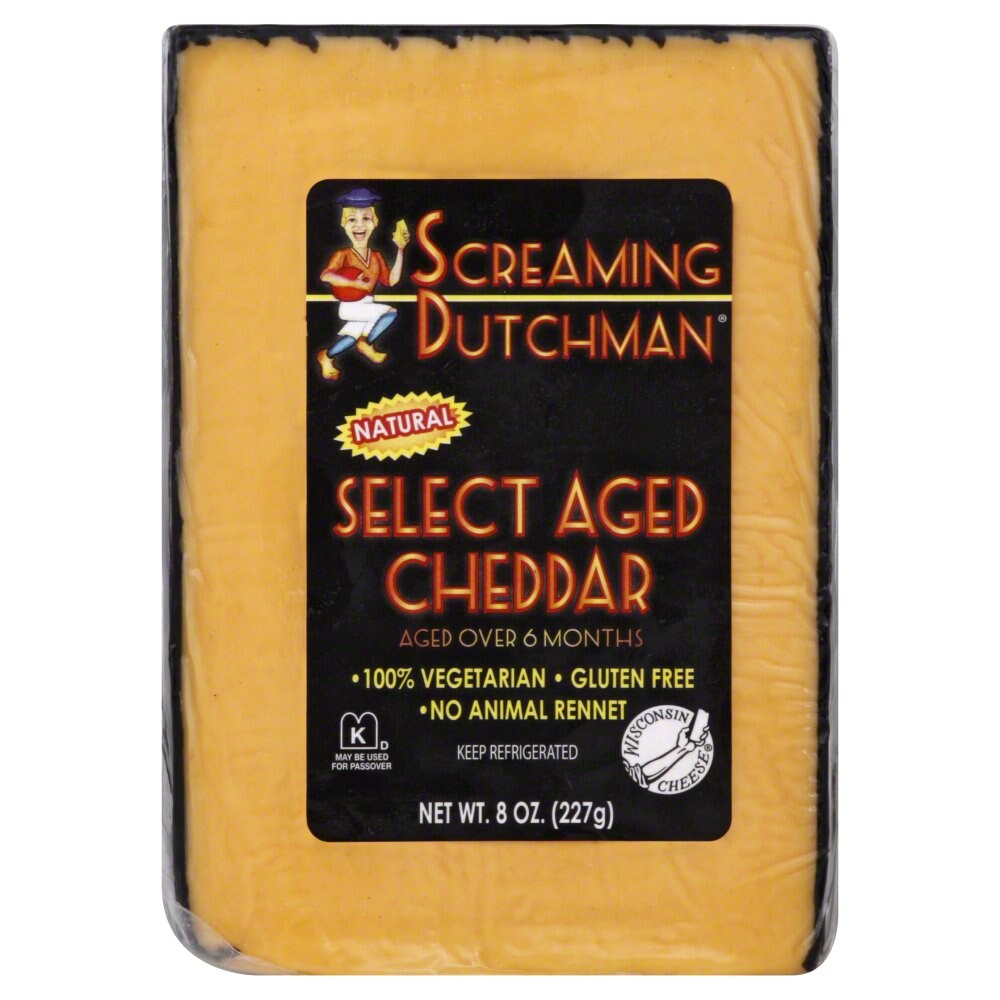 Screaming Dutchman Cheese, Select Aged Cheddar