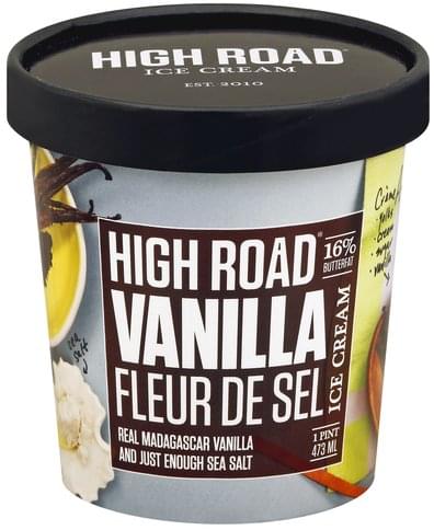 High Road Ice Cream, Vanilla Fleur De Sel 1 Pt