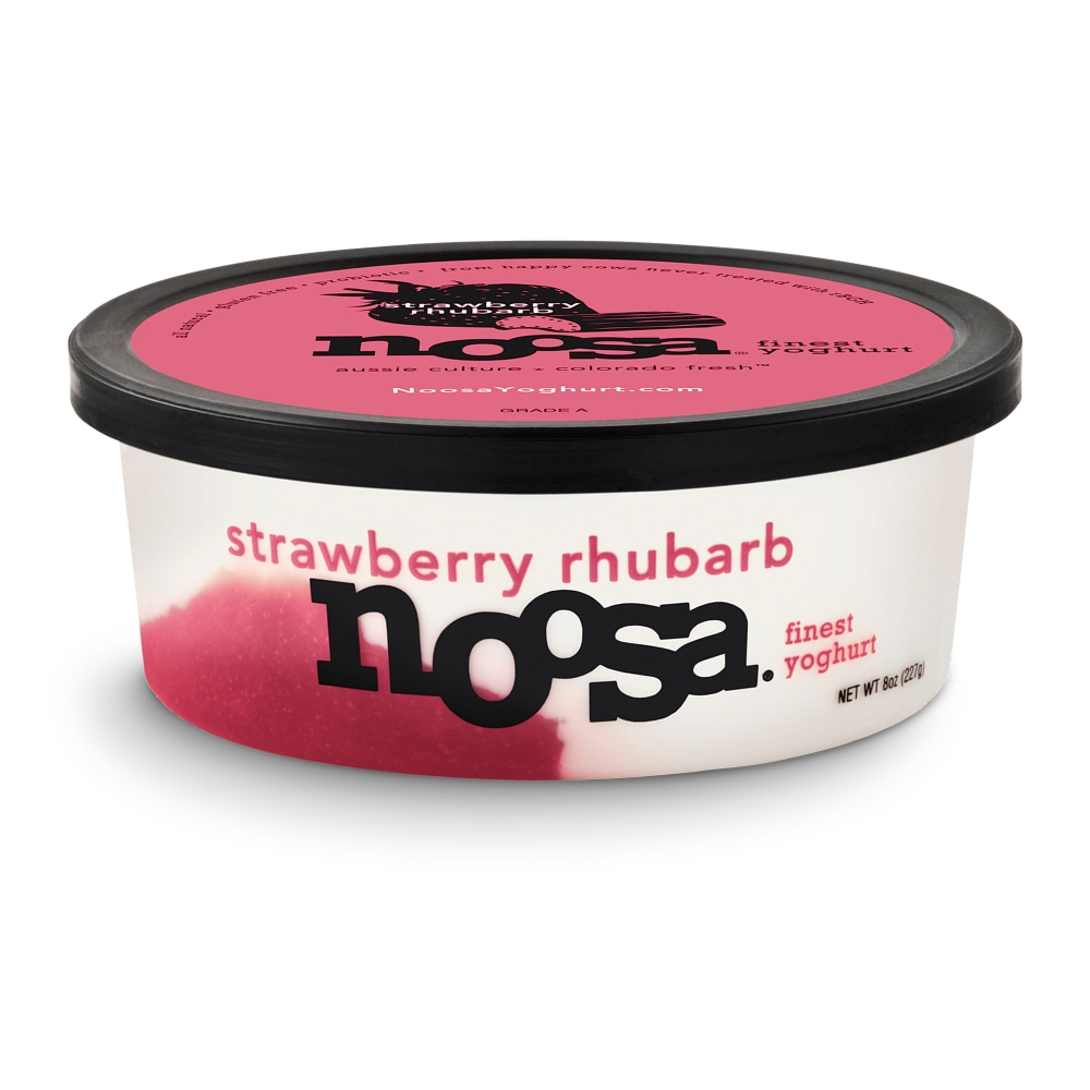 Noosa Yoghurt, Whole Milk Yogurt, Strawberry Rhubarb