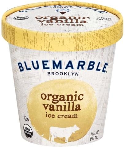 Blue Marble Organic, Vanilla Ice Cream - 14 Oz