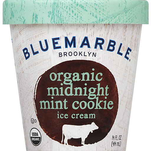 Blue Marble Mint Cookie Ice Cream