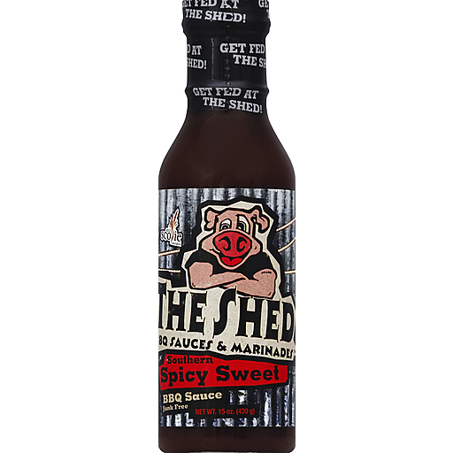 The Shed Sauce Barbeque Spicy Southern Sweet 15.00 Oz
